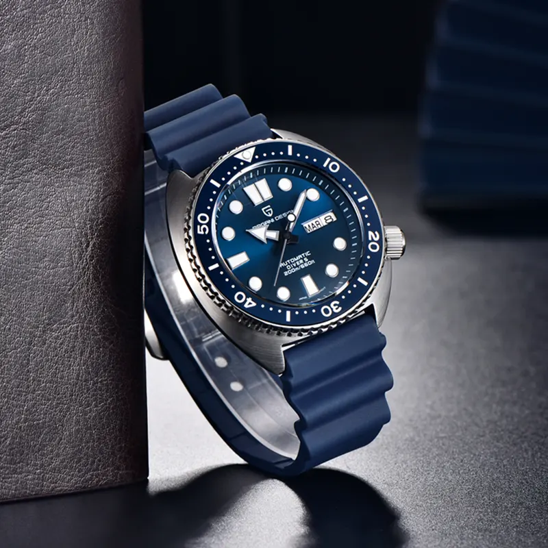Pagani Design PD-1696 Turtle Blue Strap Automatic Men's Watch